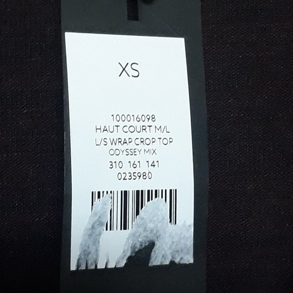 Dynamite Burgundy Long-Sleeved Faux Wrap Crop Top, NWT, Sz. XS - Picture 8 of 10